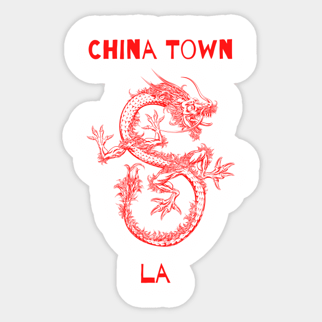 Chinatown LA Sticker by Rickido